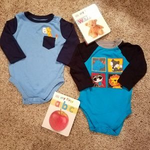 18mo Garanimals onsies - blue with animals